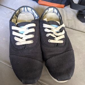 Toms Black Heritage Canvas Women's Cordones